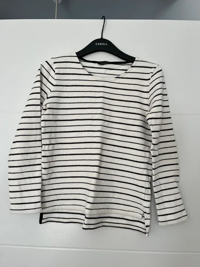 Pull ligné marin Massimo Dutti taille M