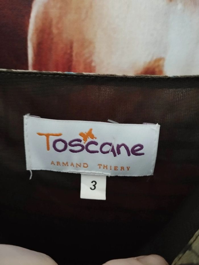 🐝Robe d'Été Imprimé Floral & Froufrous Toscane T44+🐝 - photo numéro 14