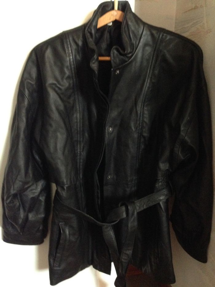 Veste cuir véritable