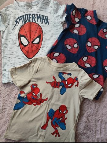 Lot t shirt garçon spider man