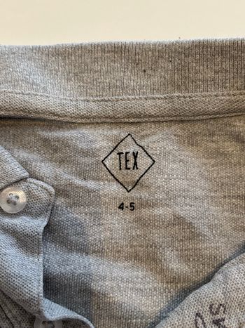 Polo enfant taille 4-5 ans gris 