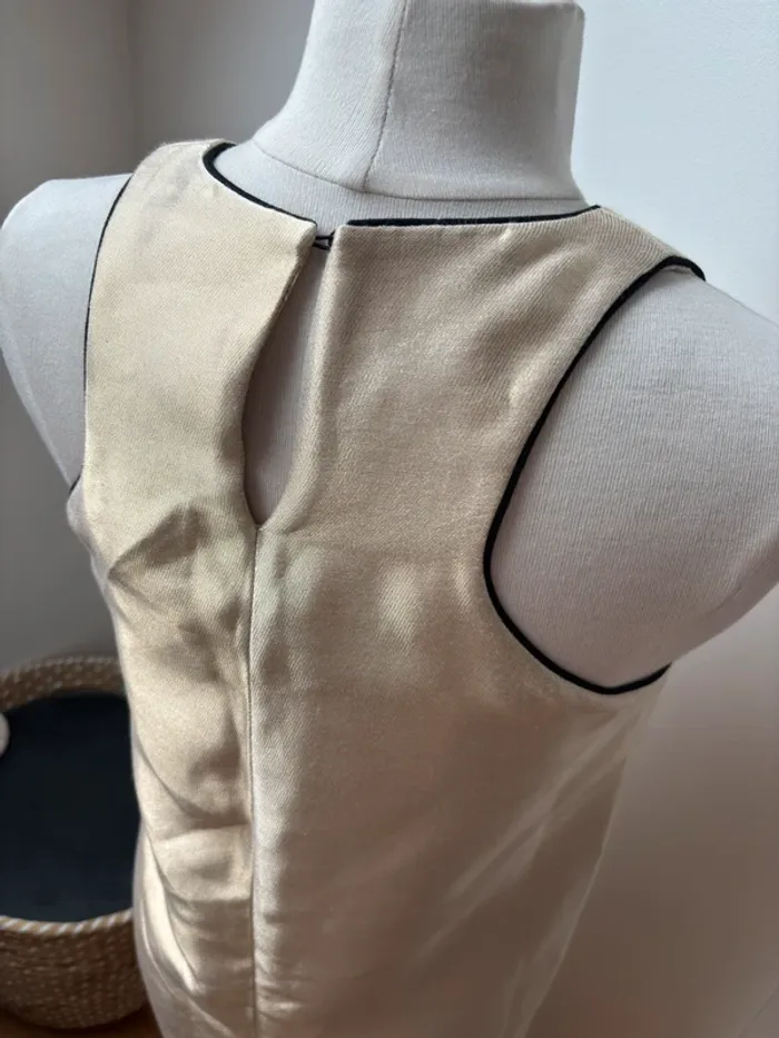 Robe droite dorée irisée - Maje - T40 - photo numéro 10