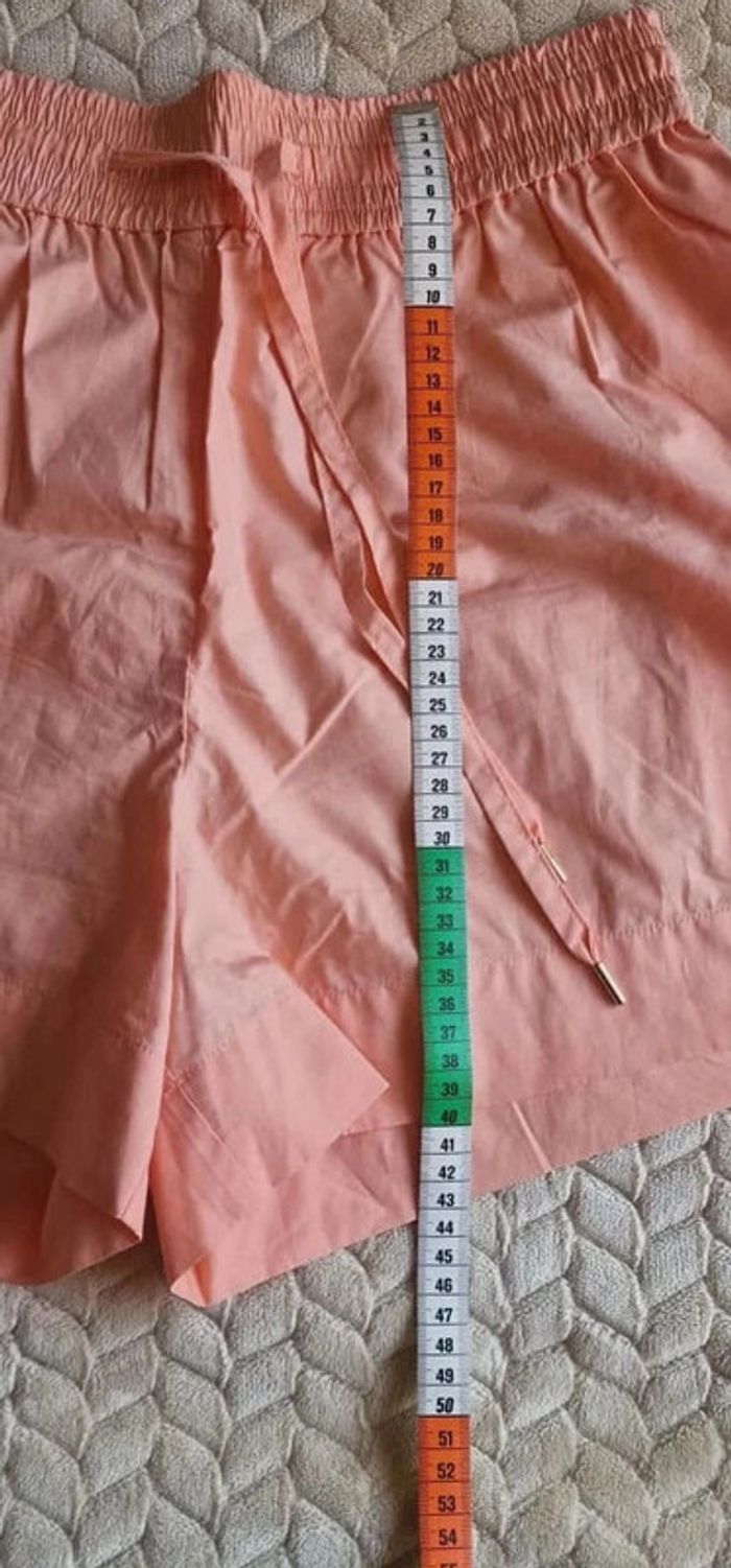 Short leger été Sandro taille 40 orange / abricot en coton - photo numéro 7