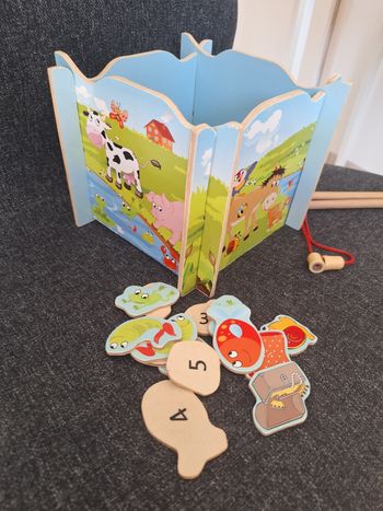 Jeu de pêche à la ligne en bois