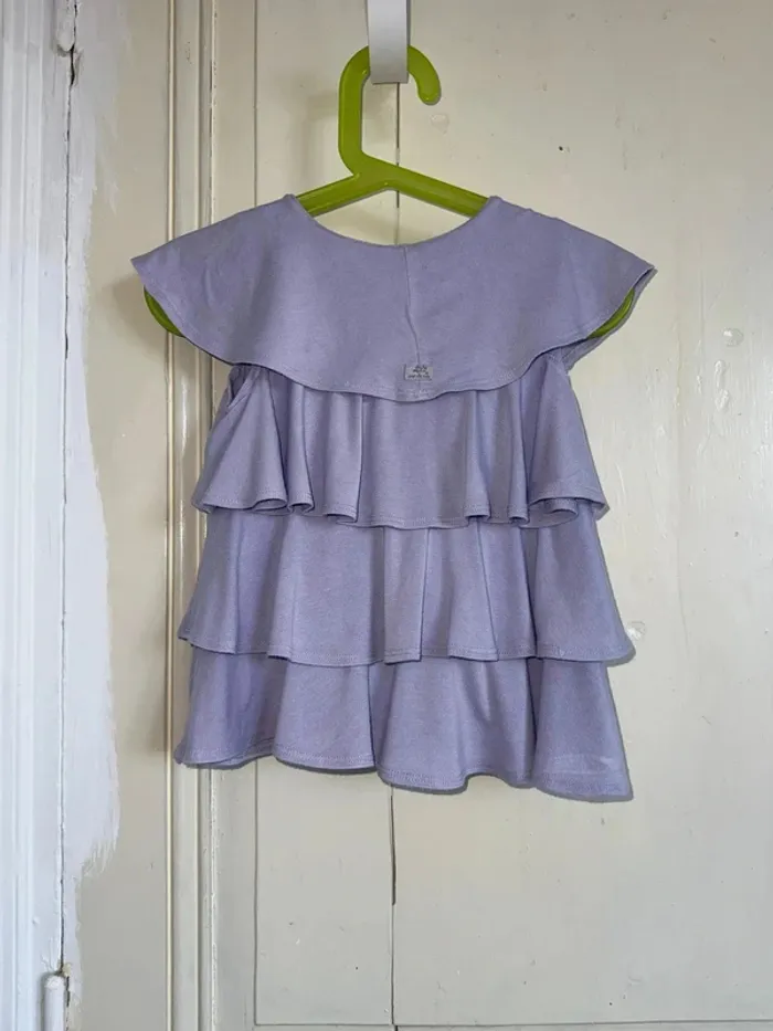 T-shirt Lili Gaufrette à manches courtes, taille 4 ans - photo numéro 3