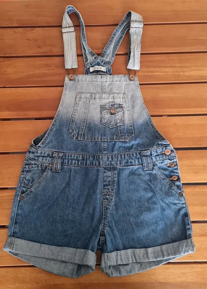 Salopette jeans short