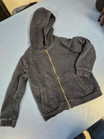 Veste a zip taille 6 ans bleu nuit kiabi