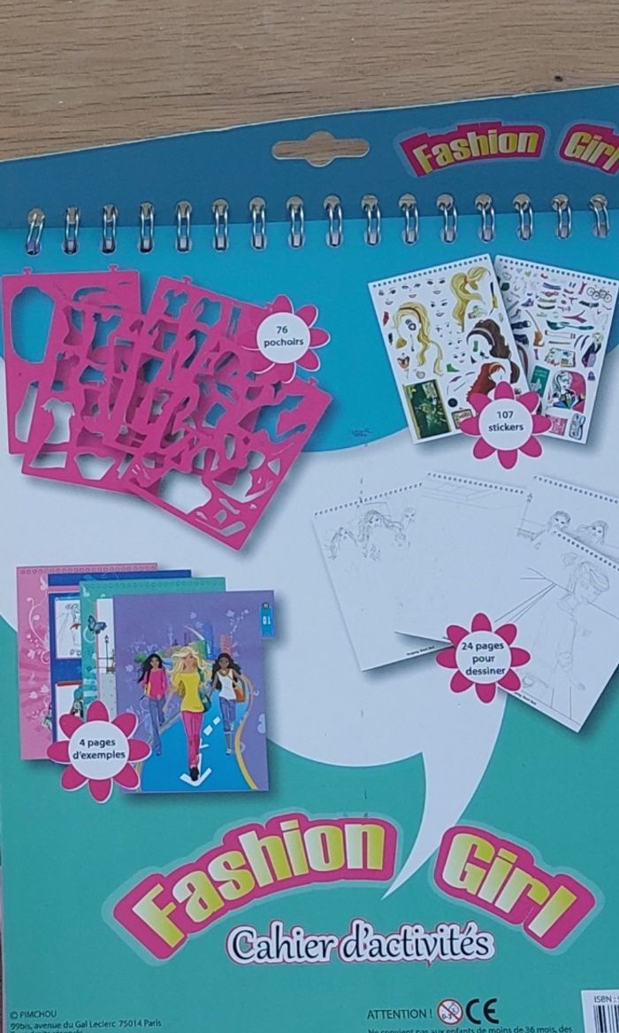 Cahier d'activités Fashion Girl - photo numéro 2