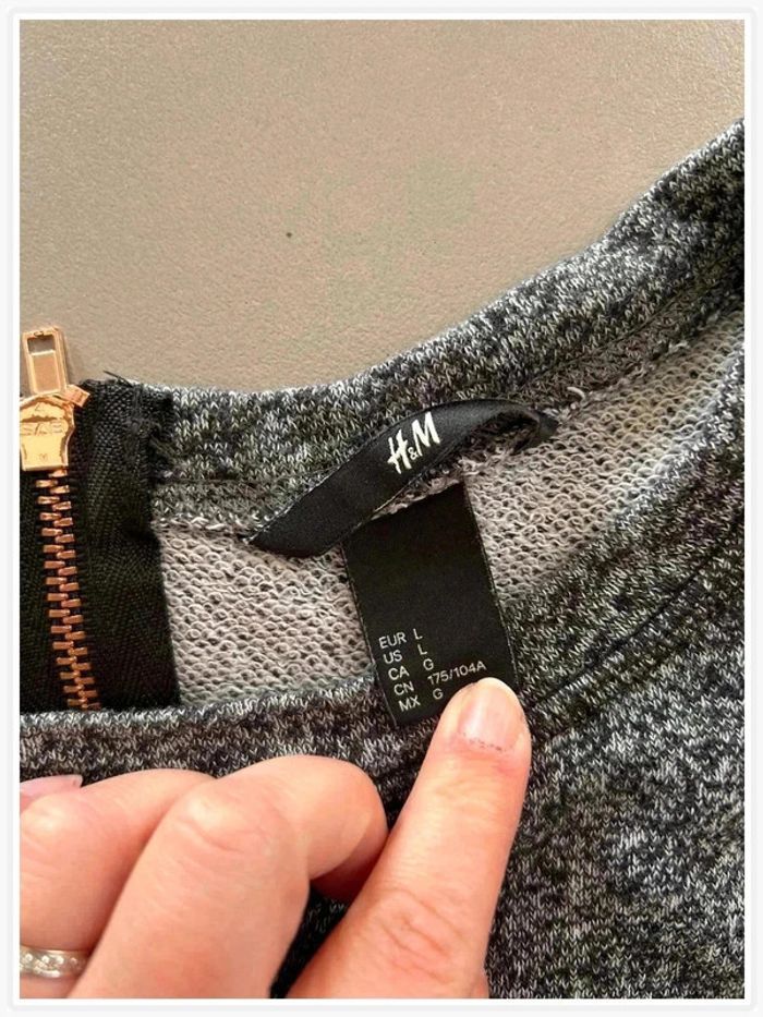 Haut manche longue sweat-shirt L, h&m - photo numéro 4