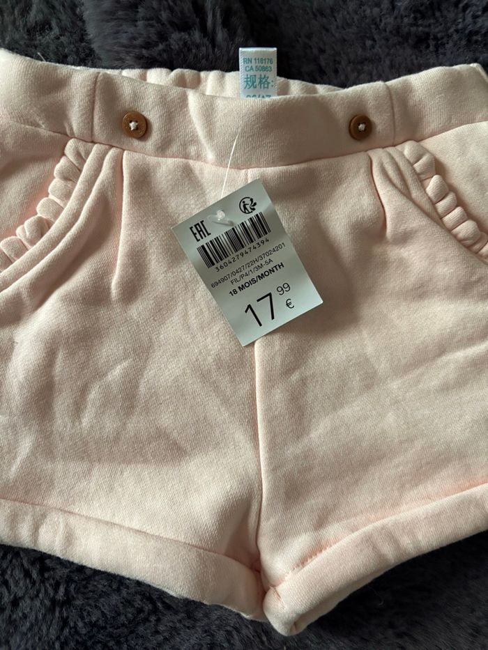 Short rose molletonné 18 mois obaibi - photo numéro 4