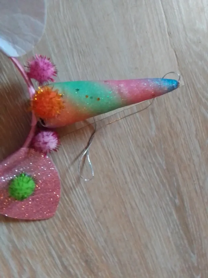 Serre tête lapin licorne - photo numéro 4