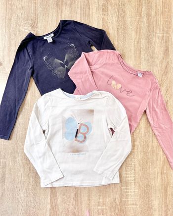 3 t-shirts fille