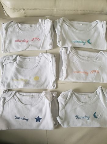 Lot de 6 bodies