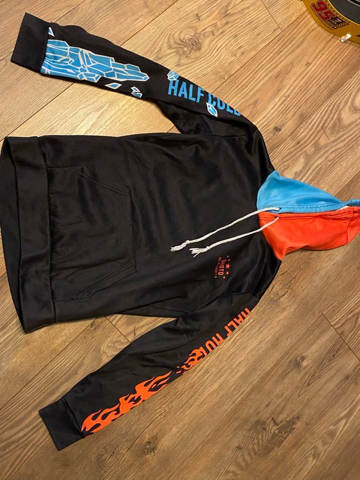 Sweat noir rouge bleu bleu manga taille XXS - photo numéro 3