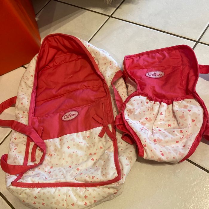 Couffin souple et porte bébé assortis
