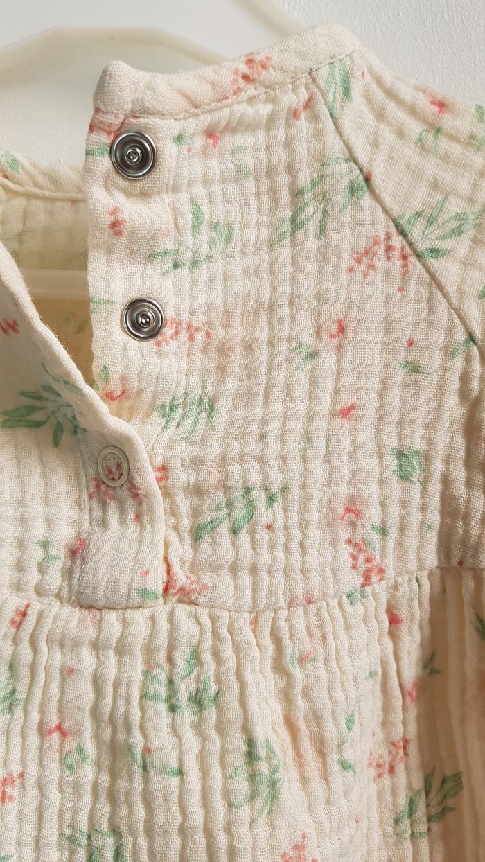 Blouse gaze de coton TAO 1 mois - photo numéro 4