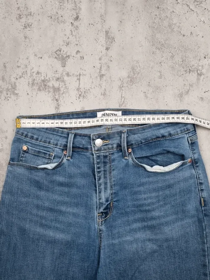 Jean Levi’s Denizen High Rise Skinny bleu – Taille 38 Femme (mesures en photos) - photo numéro 4