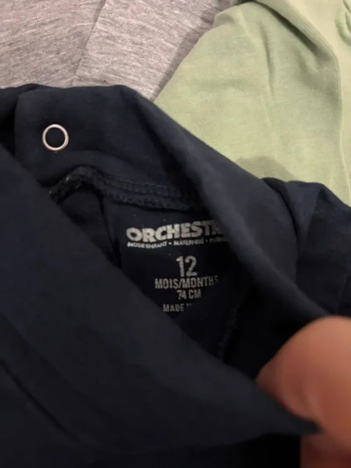 Lot sous pull orchestra 12 mois - photo numéro 2