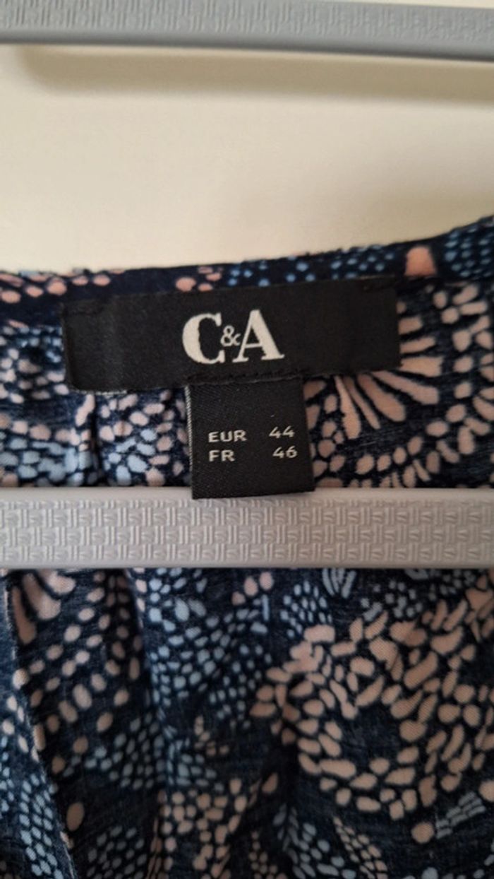 Blouse bleu marine à motifs - C&A - photo numéro 7