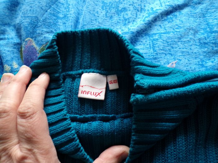 Pull turquoise T46/48 - photo numéro 2
