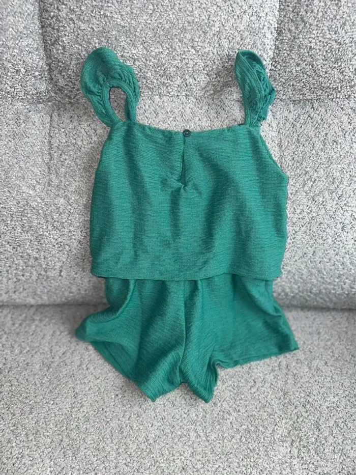 Combi short vert bretelles volantées Tape à l’œil - photo numéro 2