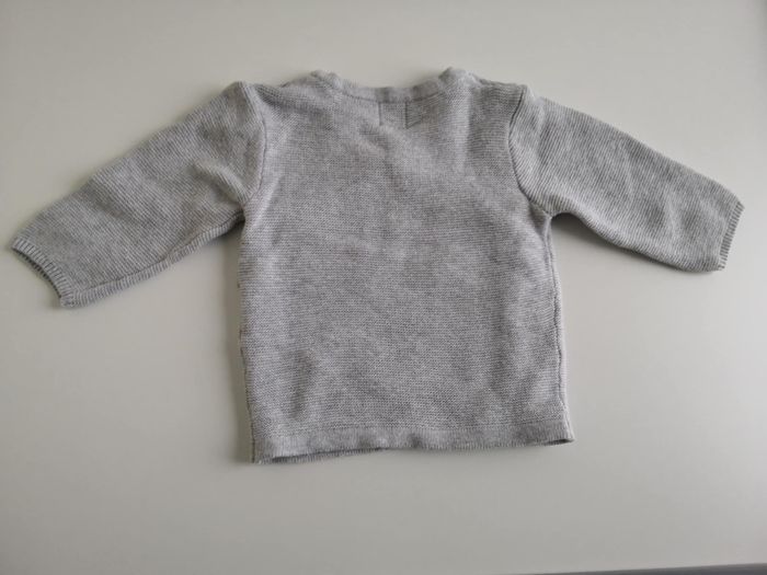 Lot de 3 gilets asymétrique (Gris clair) 1 mois Kiabi - photo numéro 3