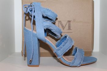 sandales escarpins bleu style jeans 40