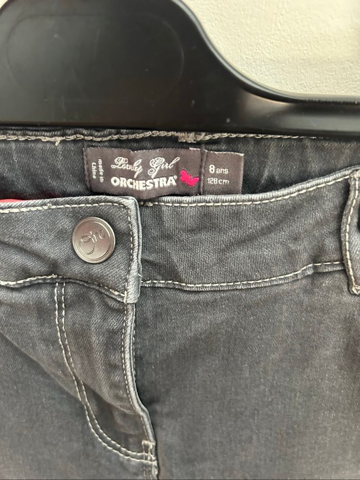 Pantalon Jeans forme Slim - Gris - T.8ans - Orchestra - photo numéro 3