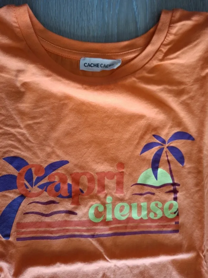 Tee-shirt orange M - photo numéro 2