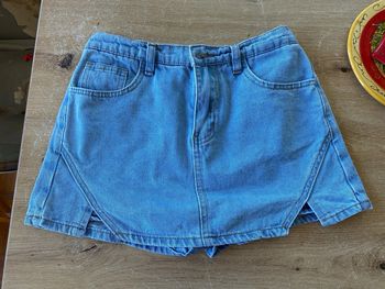 Jupe short en jeans