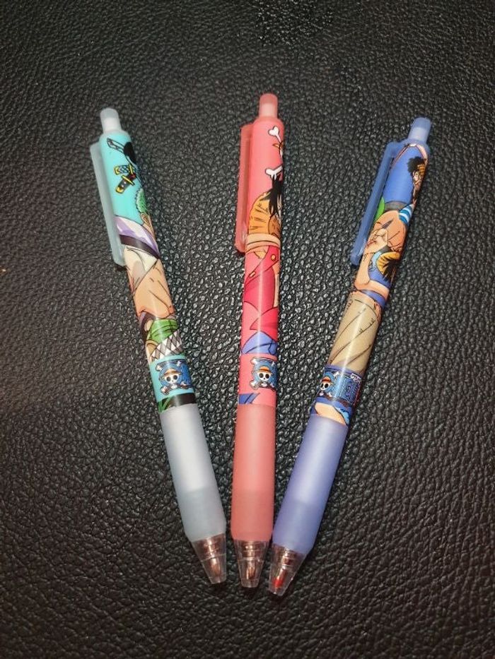 Lot de 3 stylos "One piece"