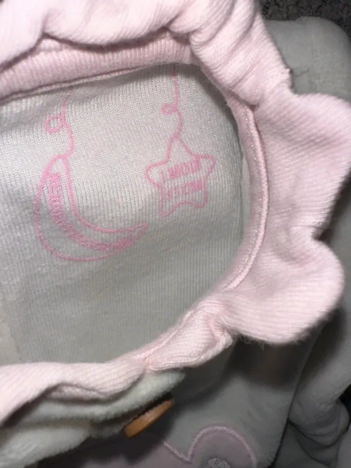 Pyjama grenouillère velours crème à pois rose Sergent Major - photo numéro 2