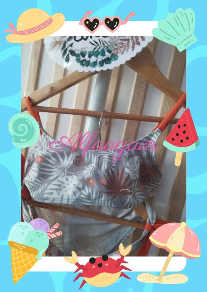 Maillot de bain gris 10ans - photo numéro 4