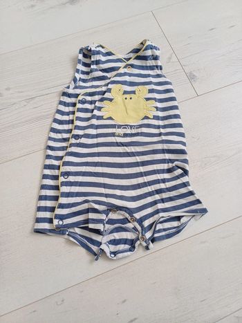 Barboteuse rayé 12 mois Obaïbi