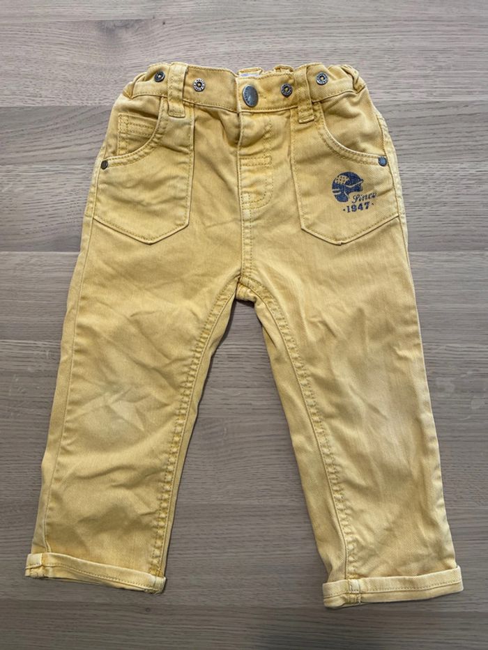 Pantalon type jean jaune Gemo 24 mois