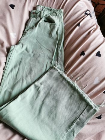 Jeans vert large pinkie 36