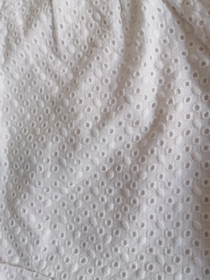 Short blanc dentelle anglaise doublée Monoprix autre ton 38 - photo numéro 3
