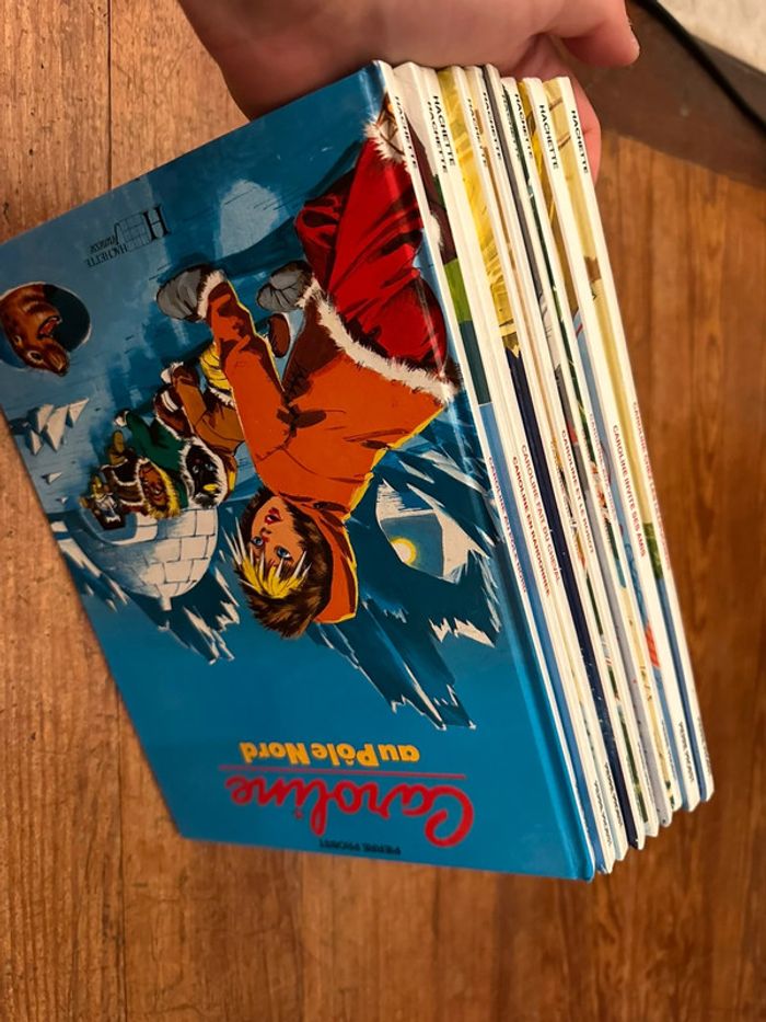 Lot de 9 livres Pierre Probst Caroline bd album vintage années 90 collection Hachette - photo numéro 2