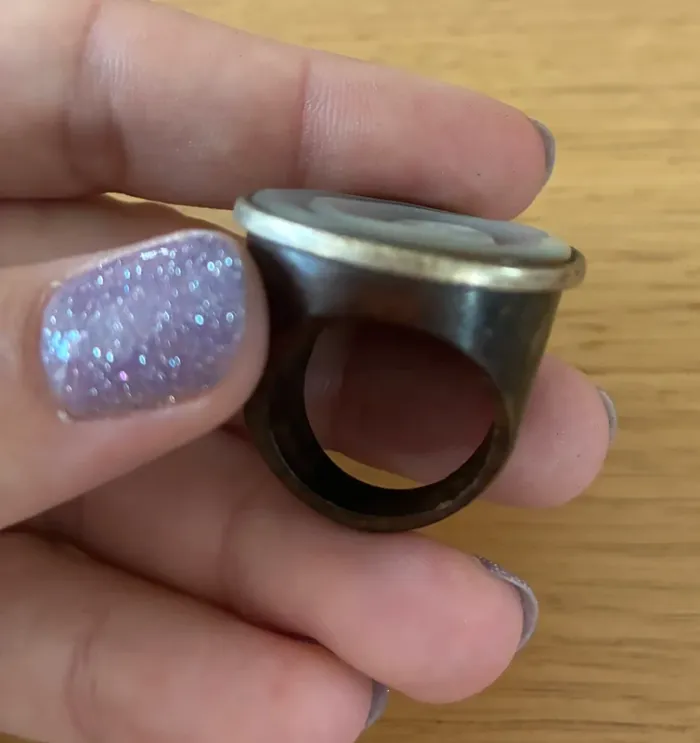 Bague bois et nacre - photo numéro 2