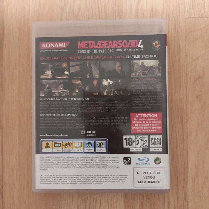 Lot de jeux Metal Gear Solid PSP PS2 PS3 - photo numéro 14