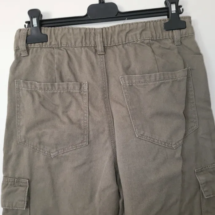 Gemo - pantalon cargo coton kaki 12 ans - photo numéro 4