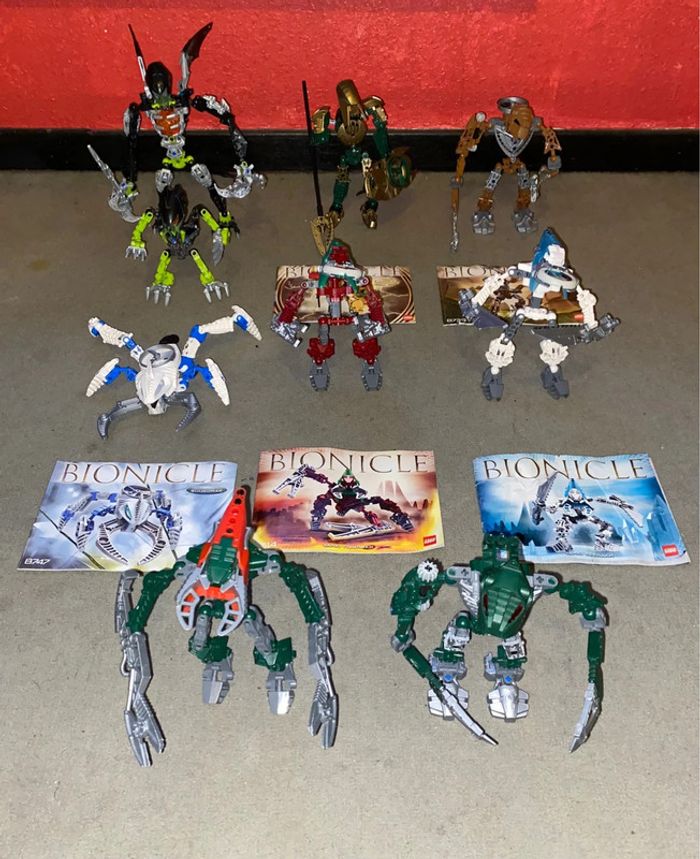 Lot Lego Bionicle X8