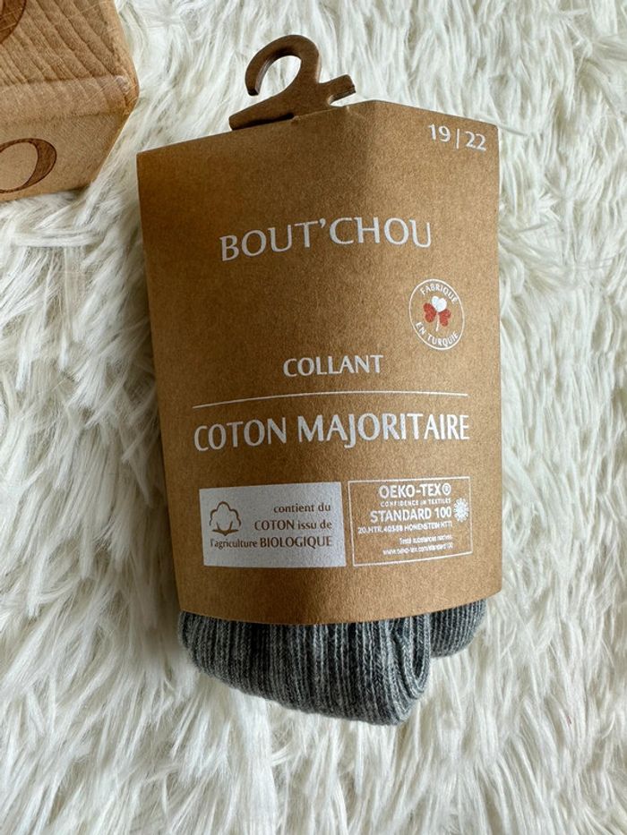 Paire de collant gris bout chou taille 19/22 - photo numéro 2