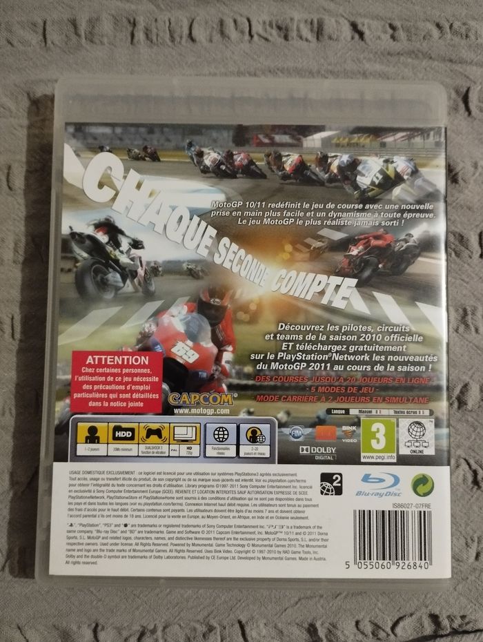 MotoGP 10/11 PS3 complet - photo numéro 3