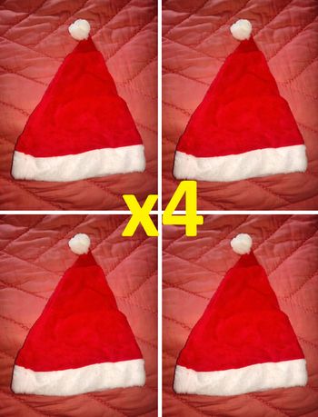 4 bonnets de Noël neuf, bonnets tout doux. Taille adulte.