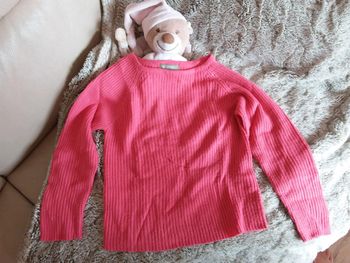 Pull fin fille rose