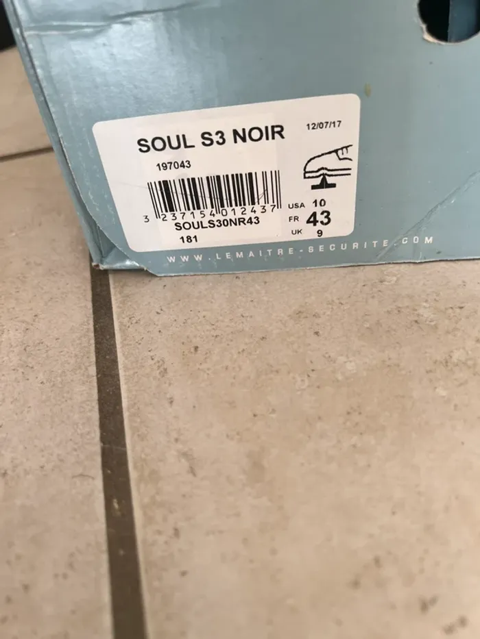 Chaussures de sécurité Lemaitre noir orange - photo numéro 6