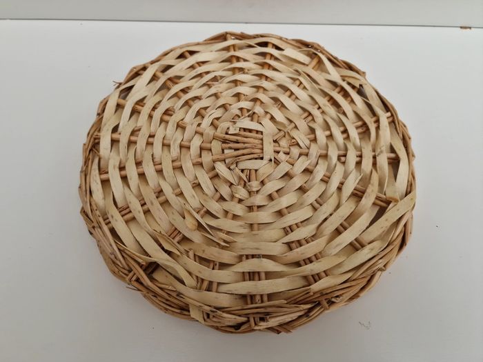 Vide Poche En Osier Marron Beige - photo numéro 4