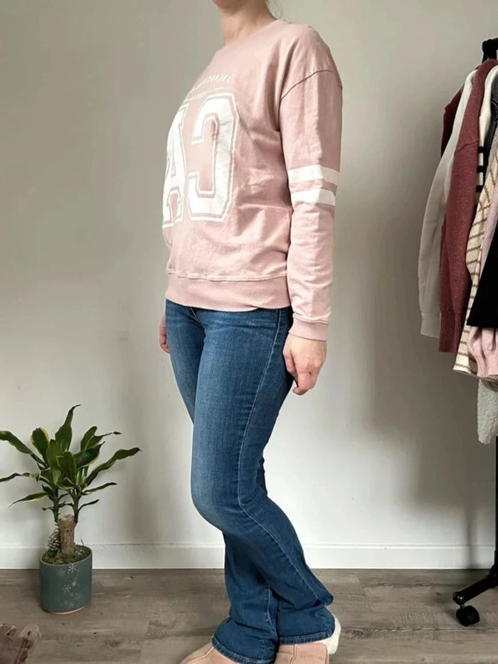 Pull&Bear Sweat rose à motif - Taille 36 - Très bon état - photo numéro 6