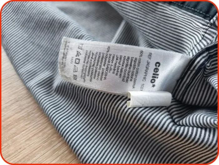 Chemise rayé noir et gris Celio Taille XL - photo numéro 5